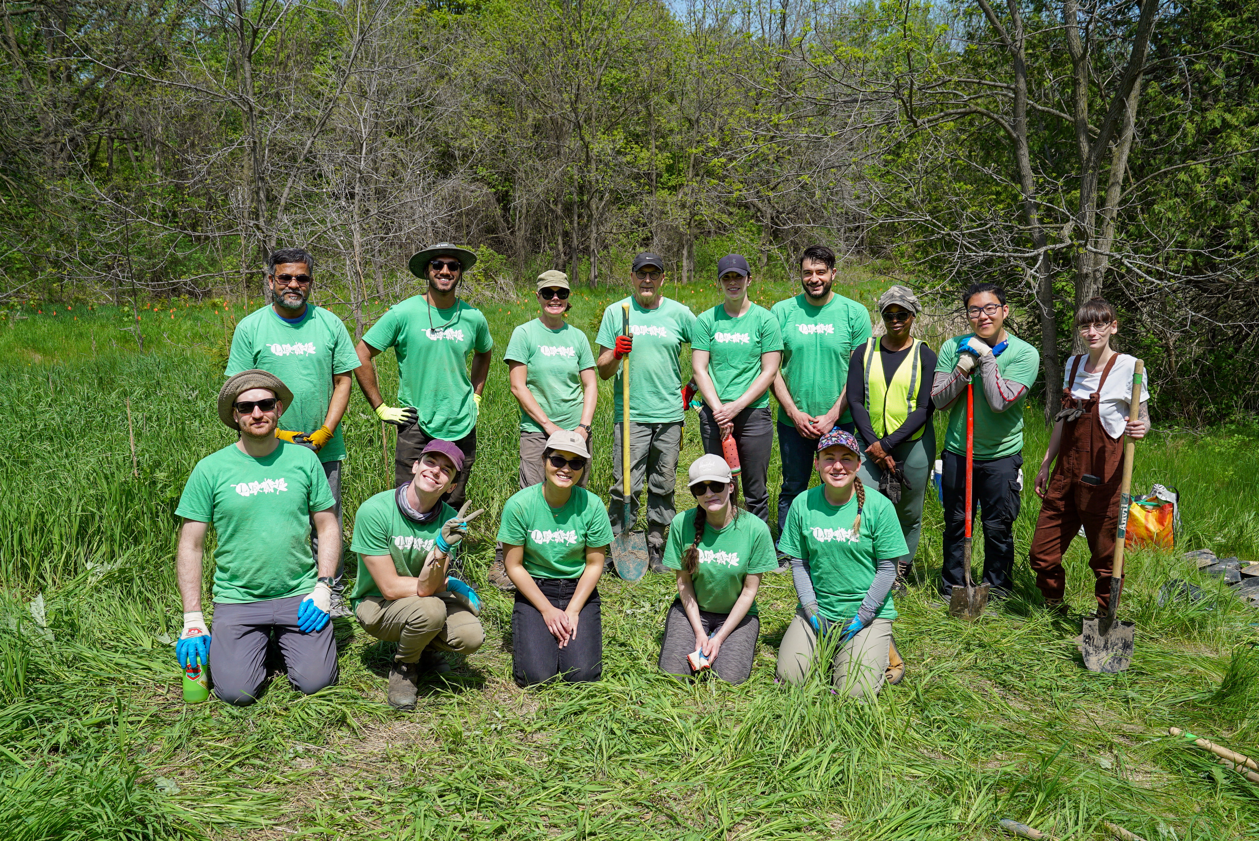 LEAF staff and volunteers at Rouge River Headwaters in Richmond Hill.