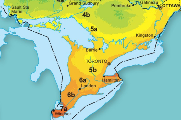 Plant hardiness zones of Southern and Eastern Ontario