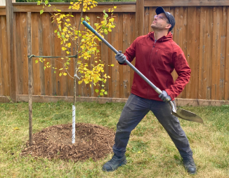 LEAF staff posing with a trembling aspen