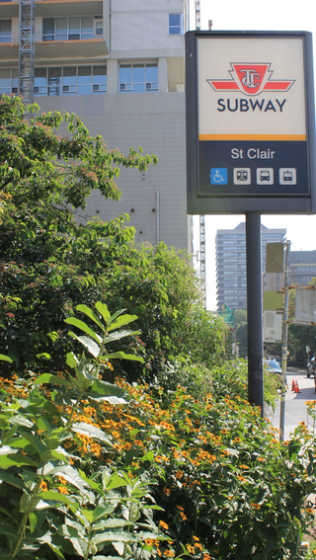 St. Clair Station (Pleasant Blvd Entrance) garden