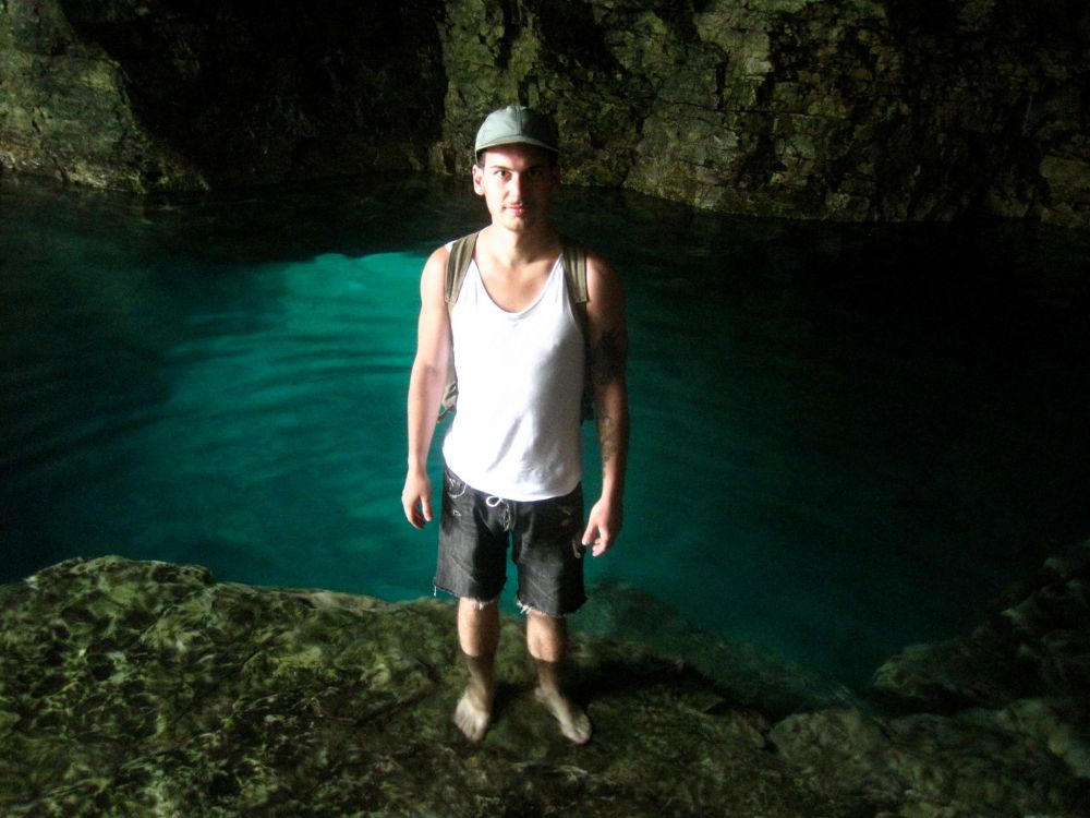 Matthew Higginson at the Bruce Peninsula Grotto