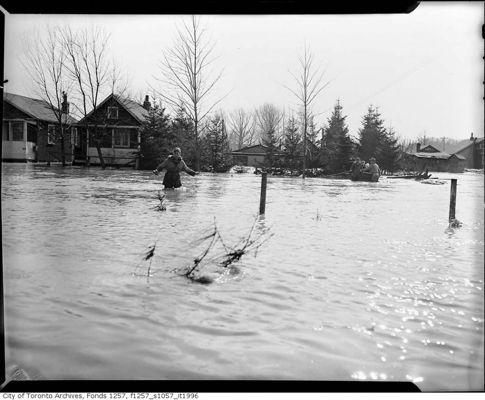 Damage caused by Hurricane Hazel